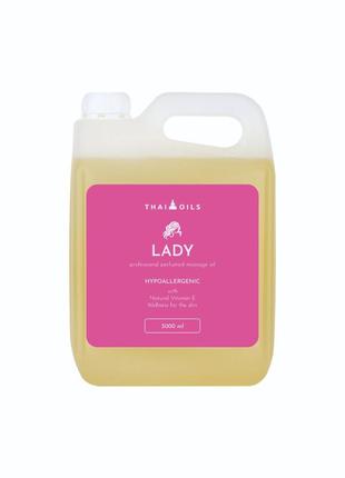 Профессиональное кокосовое массажное масло «thai oils» «lady» 3000 ml