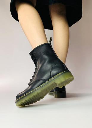 Жіночі зимові шкіряні черевики dr. martens8 фото