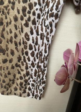 М‘якенька кофтинка від дорогого дизайнерського бренду gerard darel у ніжний леопардовий принт4 фото