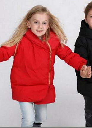 Пухове пальто куртка для дівчинки пуффер