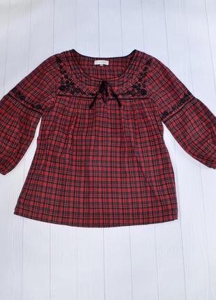 Рубашка, блузка в стиле вышиванки, rocha john rocha, размер 10