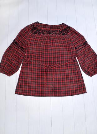 Рубашка, блузка в стиле вышиванки, rocha john rocha, размер 102 фото