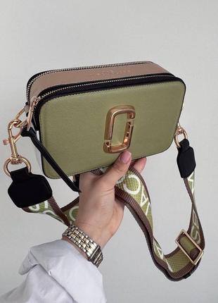 Сумка marc jacobs khaki logo3 фото
