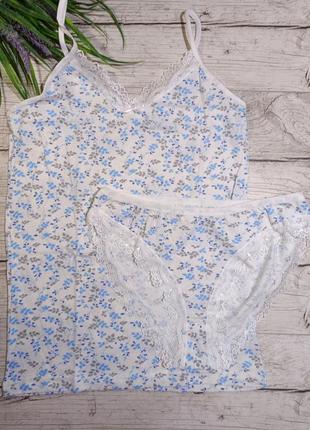 Комплект трусики та майка з бавовни💐💖