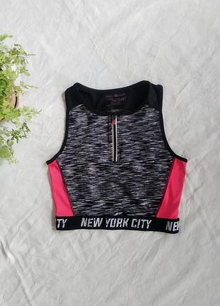 Спортивний топ  з декоративною блискавкою бренду primark uk 12-13 eur 158