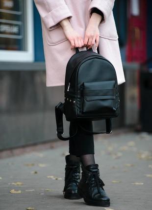 Жіночий рюкзак від бренду sambag колекції dali чорний1 фото