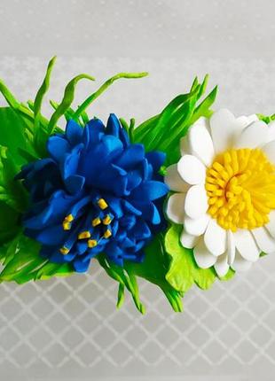 Обруч волошка - ромашка