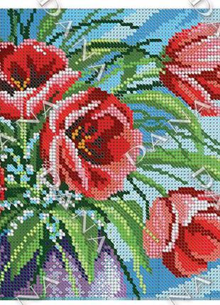 Схема для вышивки бисером фонтан тюльпанов