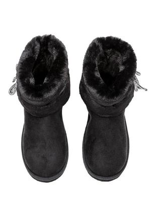 Сапоги, угги женские h&m boots with faux tur, р.36, 37, 38.2 фото