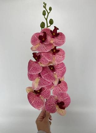 Искусственные цветы, ветка орхидеи/ премиум класса/ цвет на фото