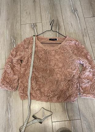 Кофта блуза пудра2 фото