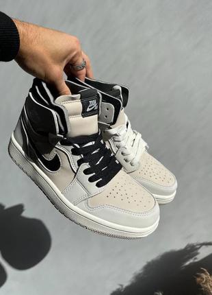 Жіночі кросівки nike jordan 1 high zoom air cmft summit white black / smb