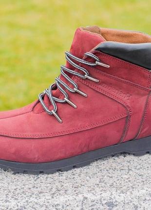 Осенние мужские ботинки timberland bordo (без меху) 40-41-42-434 фото