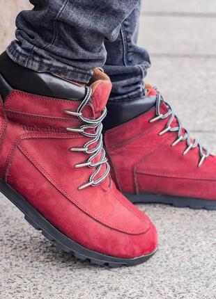 Осенние мужские ботинки timberland bordo (без меху) 40-41-42-431 фото