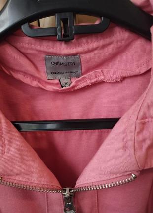 Женская джинсовая кофта с капюшоном chemistry 12р3 фото