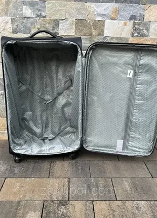 Тканина валіза wings 1706 l  графит4 фото