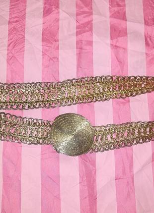 Пояс,ремень из металла, латунь,  ручной работы. винтаж.