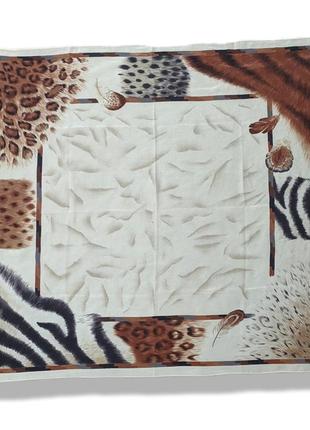 Платок шелк анималистичный принт
