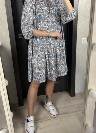 Ярусна сукня в квітковий принт c&a