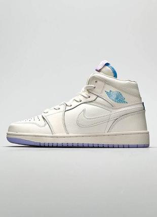 Жіночі кросівки nike air jordan 1 retro high milk essential 1 / smb