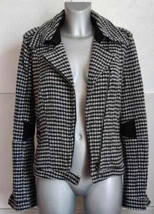 Вовняний жакет marc cain в клітинку
