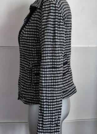 Вовняний жакет marc cain в клітинку
