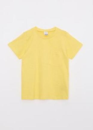 3-4/4-5 років фірмова натуральна футболка для хлопчика з круглим вирізом і кишенею lc waikiki