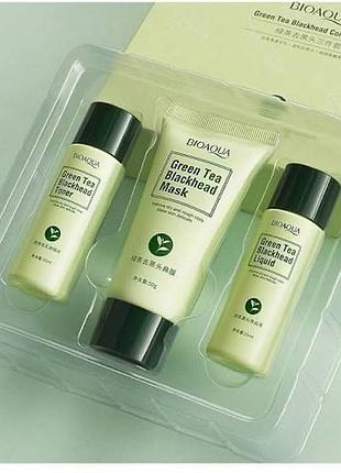 ✨ набір від чорних точок 3 в 1 на основі зеленого чаю ✨