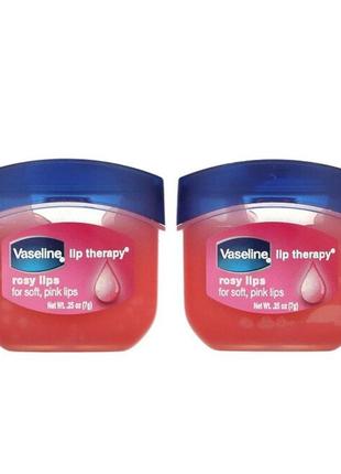 Vaseline  бальзам для губ lip therapy, rosy lips, 2 шт по   (7 g)2 фото