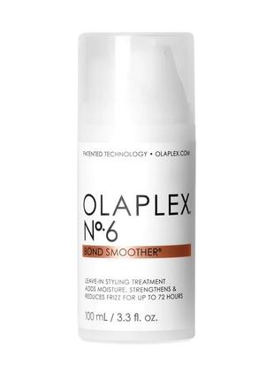 Восстанавливающий крем для волос olaplex bond smoother №6 (с помпой), 100 мл