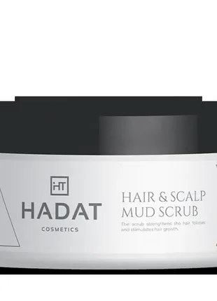 Скраб з морською сіллю для волосся і шкіри голови hadat cosmetics hydro hair & scalp mud scrub 300ml