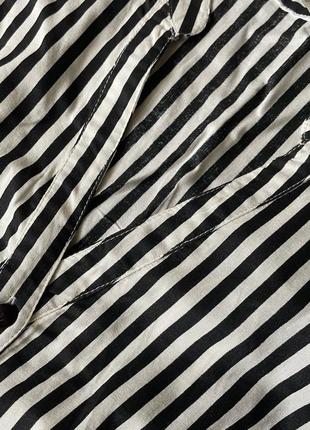 Сукня чорна біла в полоску3 фото