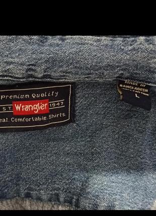 Сорочка джинсова,котонова "wrangler" l 200грн3 фото