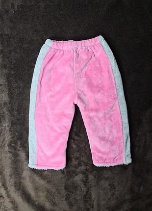 Очень тёплые велюровые штаны