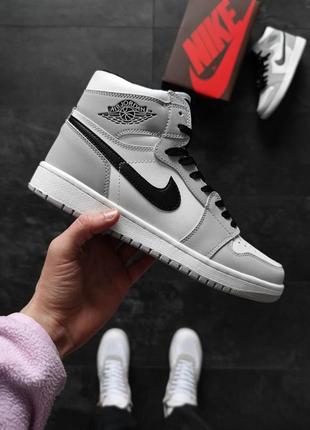 Чоловічі кросівки nike air jordan 1 retro high smoke grey / smb
