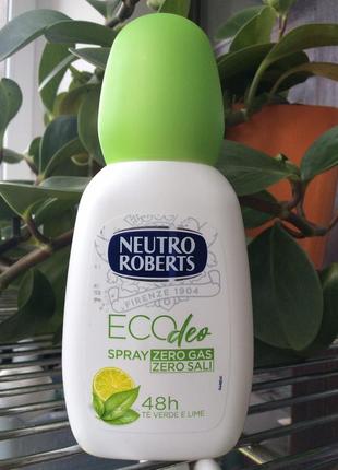 Дезодрант спрей без газа neutro roberts fresco deo green tea & lime 75 мл