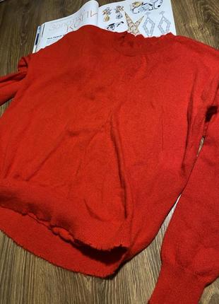 Червоний кашеміровий светр ❤️