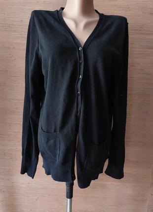 💛🌺💙 базовий чорний кардиган кофта