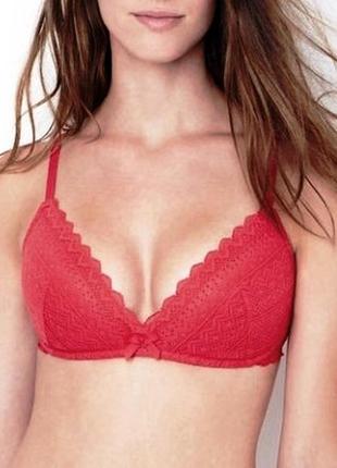 75-d/80-c нежный розовый бюст на поролоне без косточек etam brassiere 64709401 фото