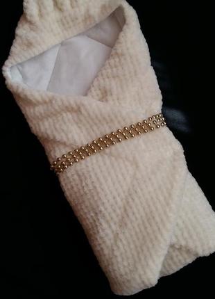 Теплый конверт на выписку