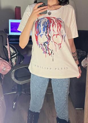 Футболка philipp plein череп в стразах