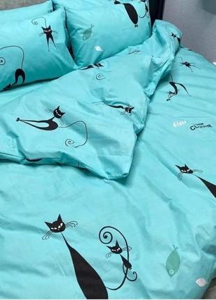 Коти,киця, постільна білизна,дитяча постільна білизна, бязь
