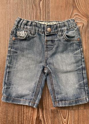 Джинсовые шорты для мальчика 2-3 года denim co 92-98 рост