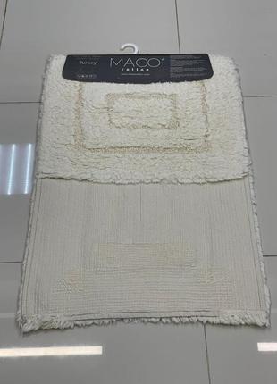 Набір бавовняних килимків для ванної кімнати2 фото