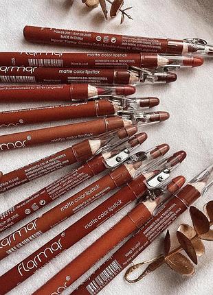 ✨набір олівців для губ flormar 12 шт