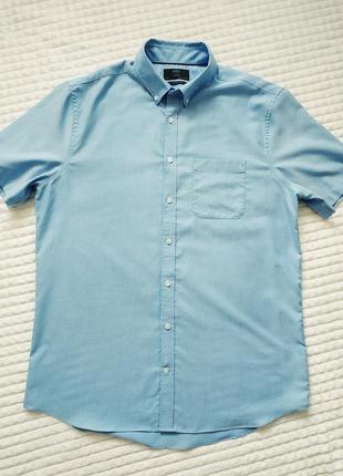 Чоловіча сорочка на короткий рукав marks & spencer