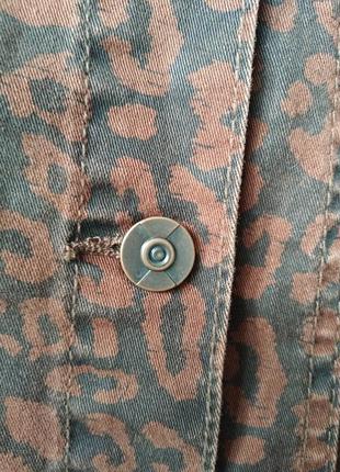 Новая джинсовая женская куртка в леопардовый принт от vila4 фото