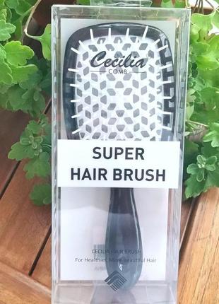 Новые расцветки самой лучшей расчески для волос super hair brush cecilia