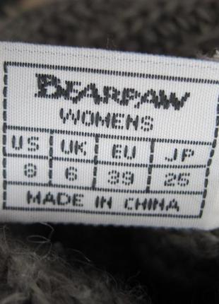 Bearpaw (39) уги сапожки текстильные на овчине9 фото