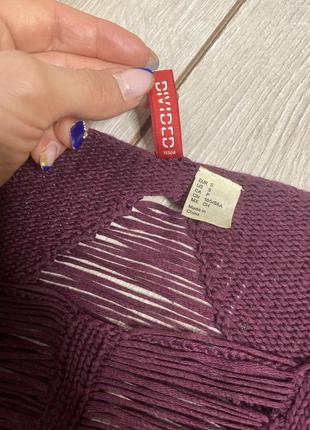 Ажурна оригінальна кофта джемпер divided від h&m, s/m 4